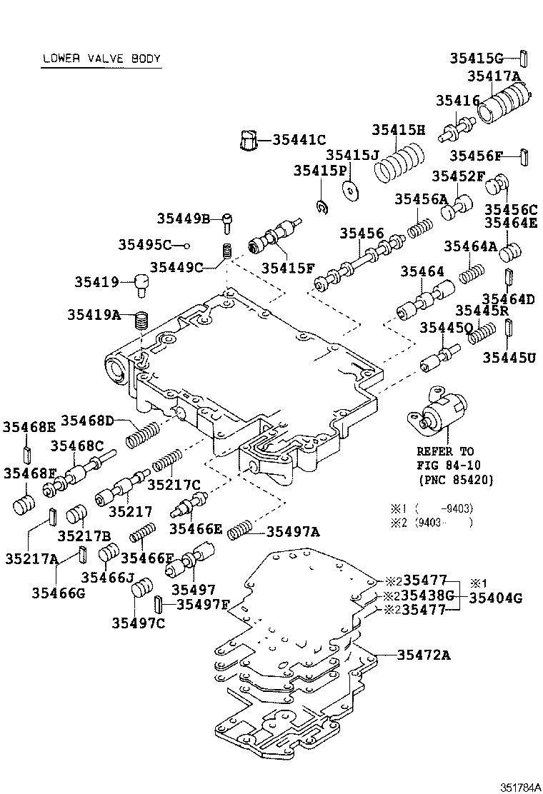 CALDINA |  VALVE BODY OIL STRAINER ATM