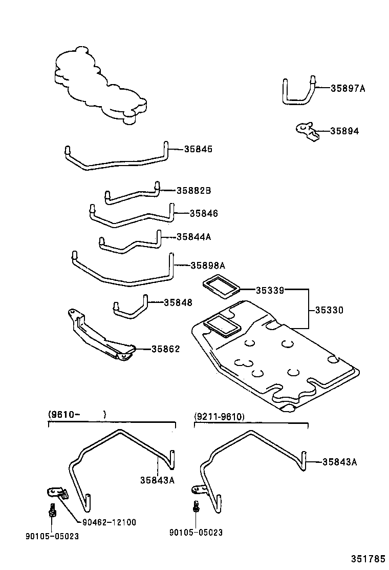  CALDINA |  VALVE BODY OIL STRAINER ATM
