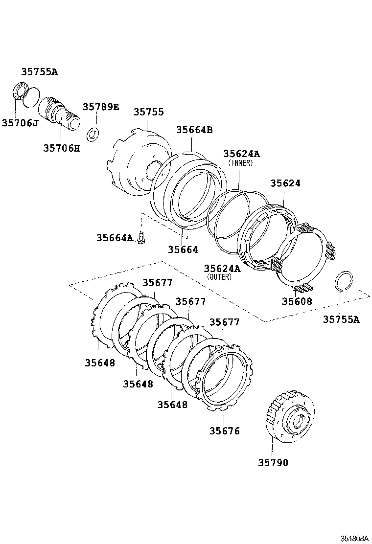  CALDINA |  CENTER SUPPORT PLANETARY SUN GEAR ATM