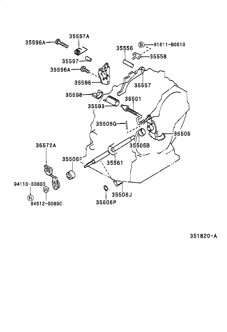  CALDINA |  THROTTLE LINK VALVE LEVER ATM
