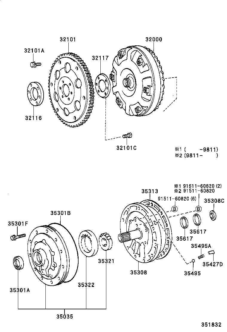 DYNA 150 TOYOACE G15 | TORQUE CONVERTER FRONT OIL PUMP CHAIN ATM