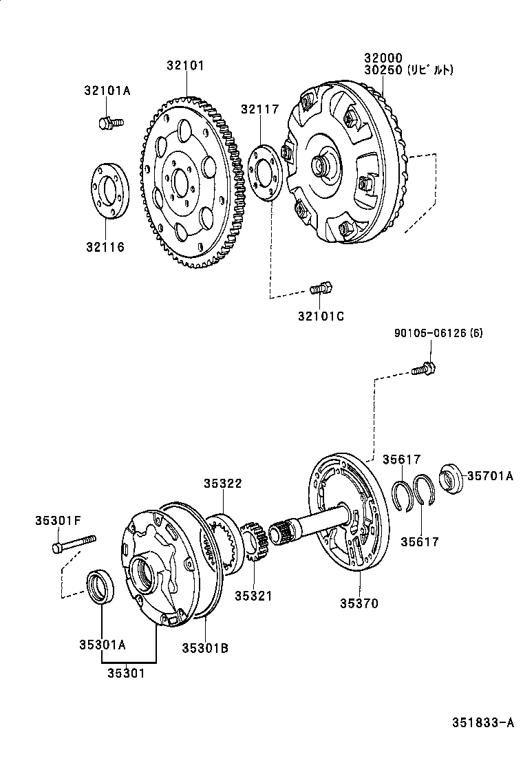  DYNA 150 TOYOACE G15 |  TORQUE CONVERTER FRONT OIL PUMP CHAIN ATM