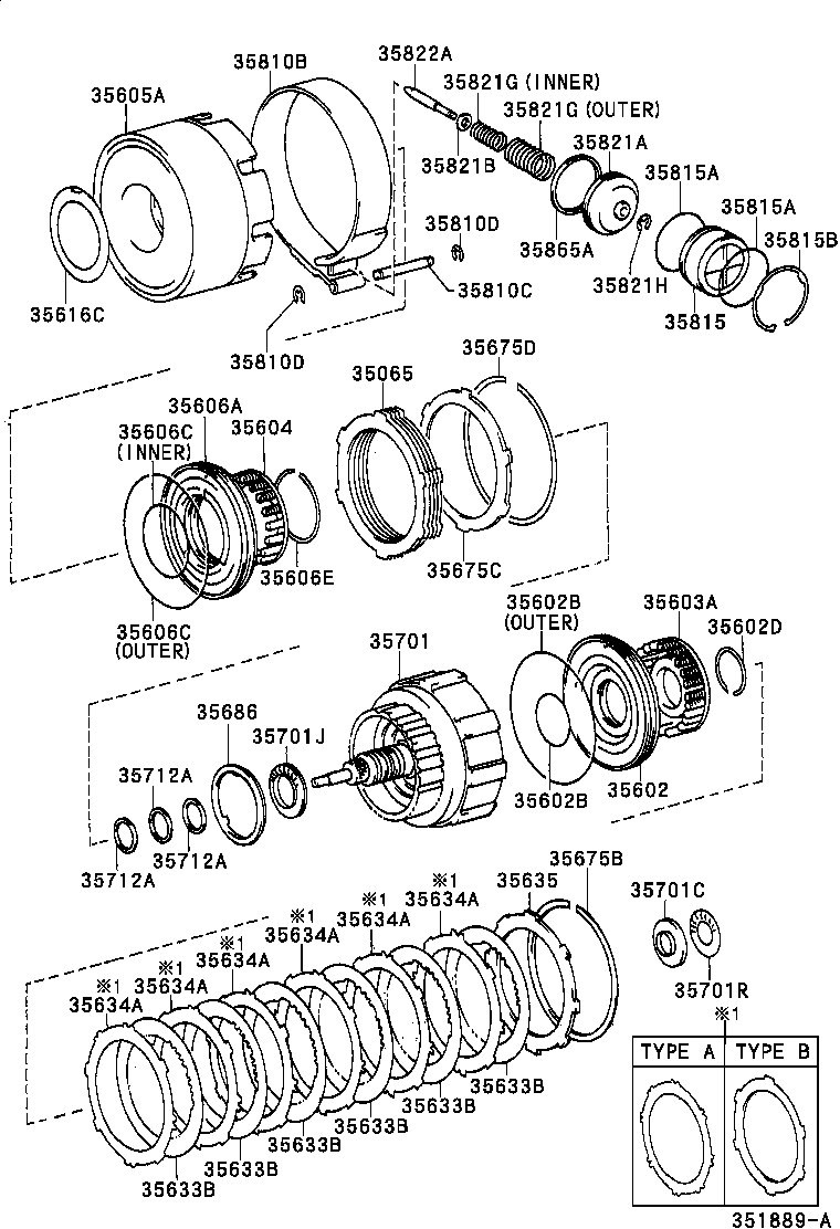  SUPRA |  BRAKE BAND MULTIPLE DISC CLUTCH ATM