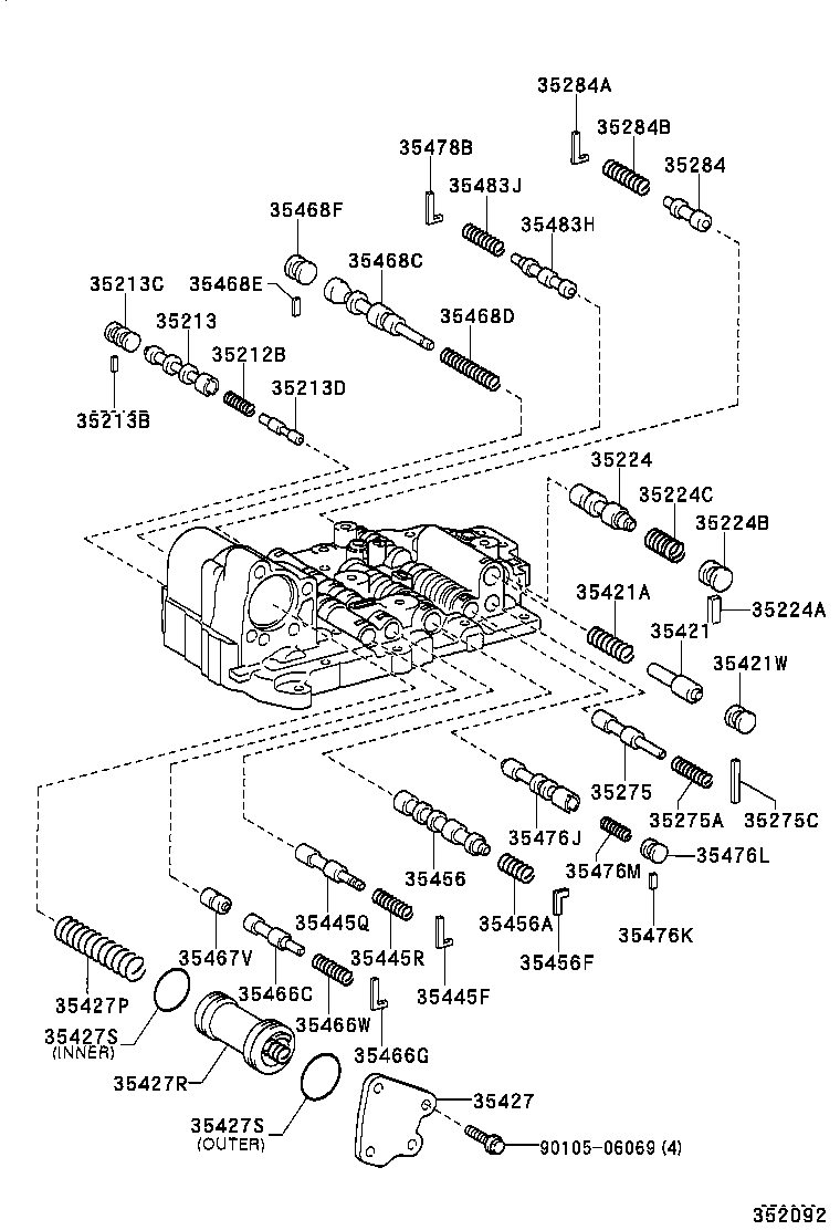  RAV4 J L |  VALVE BODY OIL STRAINER ATM