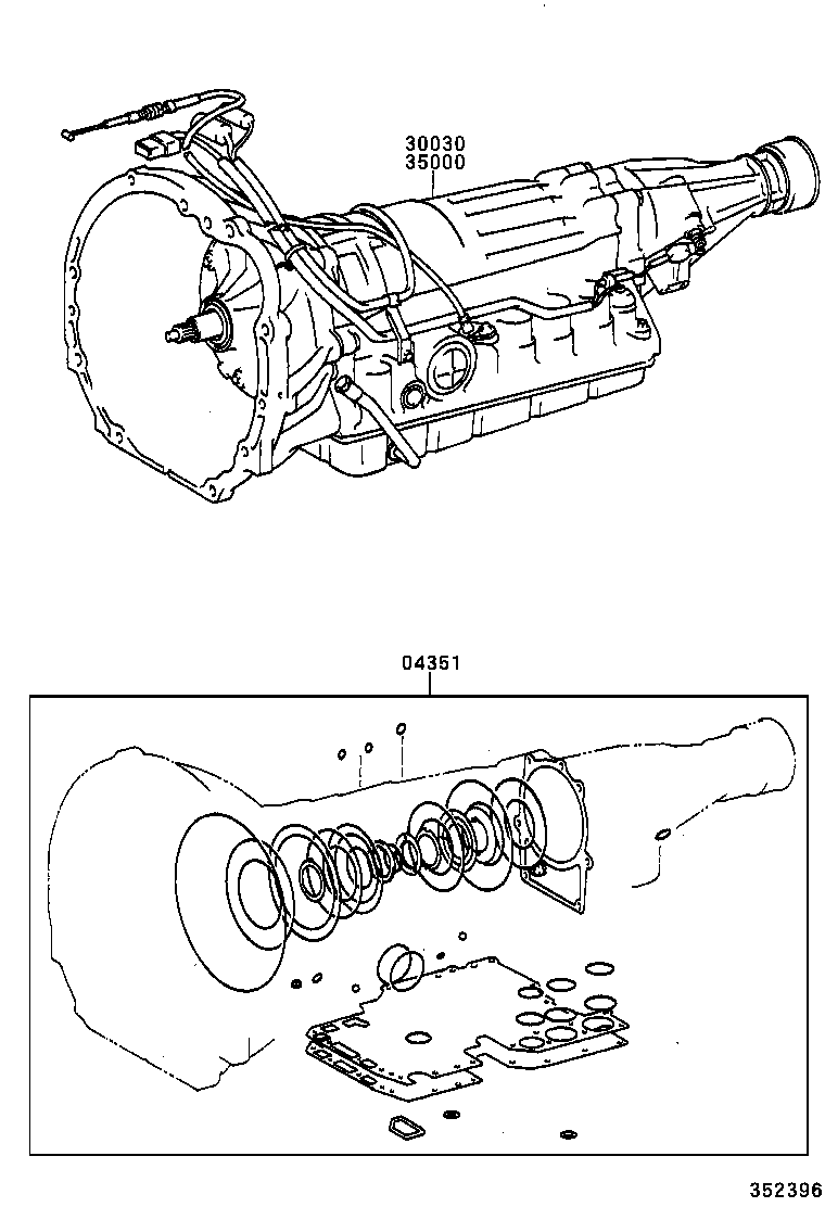  CROWN CROWN MAJESTA |  TRANSAXLE OR TRANSMISSION ASSY GASKET KIT ATM