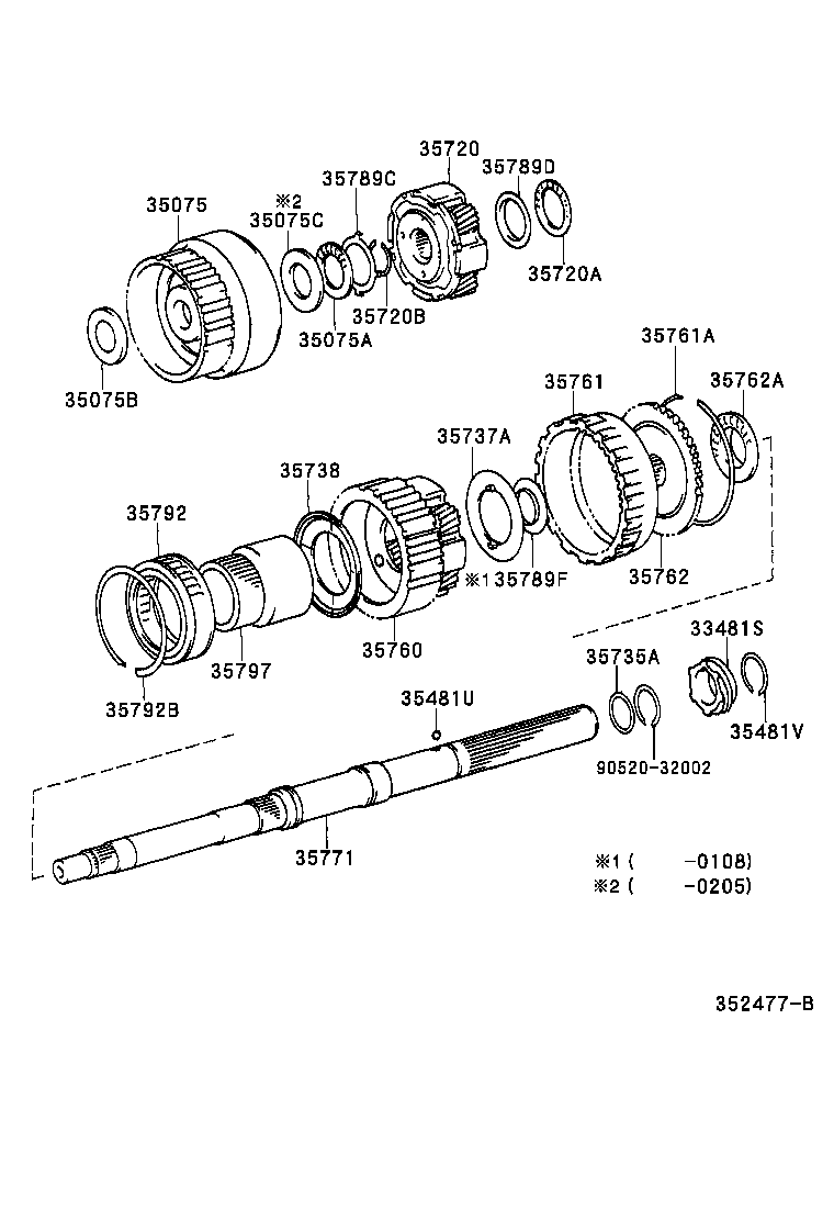  SUPRA |  PLANETARY GEAR REVERSE PISTON COUNTER GEAR ATM