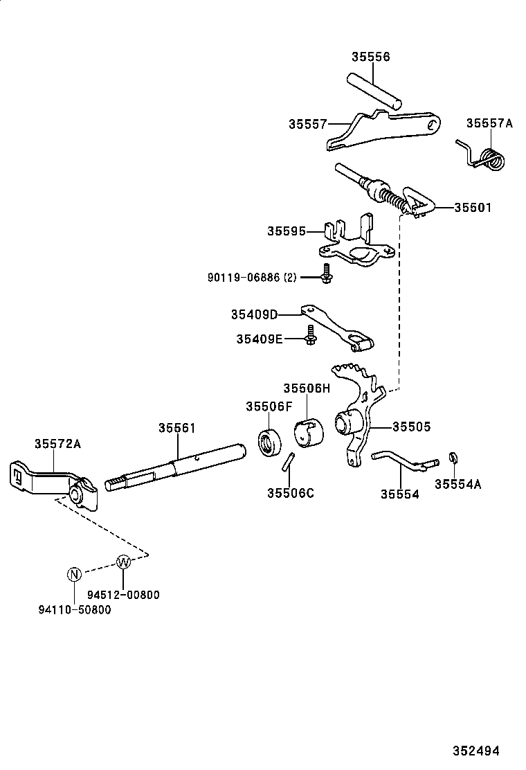  WILL VI |  THROTTLE LINK VALVE LEVER ATM