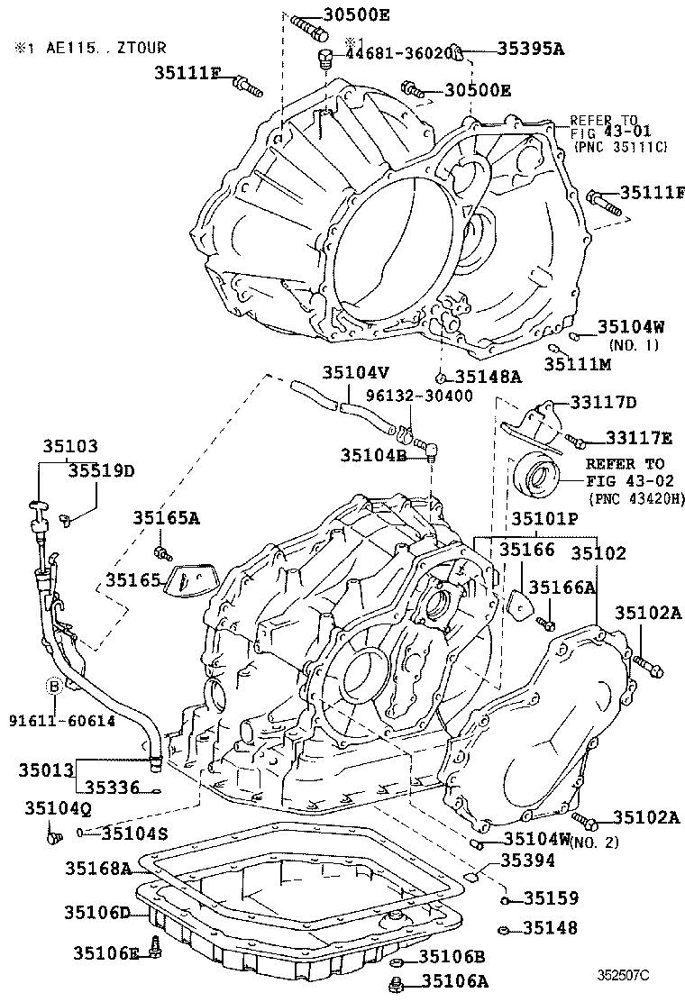  SPRINTER CARIB |  TRANSMISSION CASE OIL PAN ATM