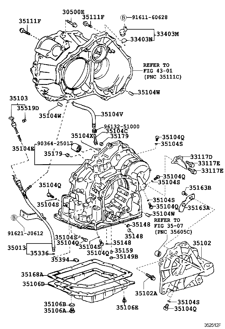 ESTIMA T L |  TRANSMISSION CASE OIL PAN ATM