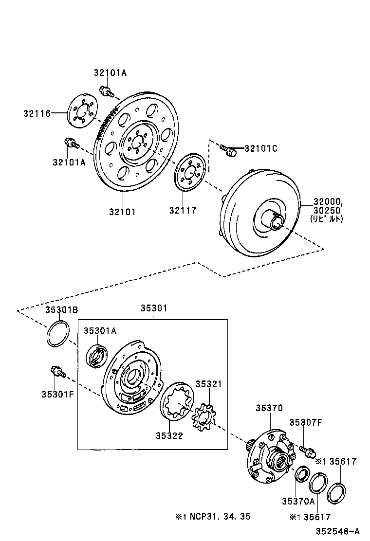 BB OPEN DECK | TORQUE CONVERTER FRONT OIL PUMP CHAIN ATM