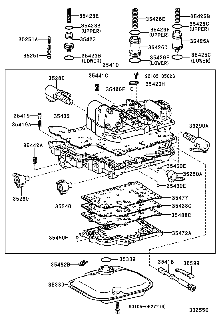  BB OPEN DECK |  VALVE BODY OIL STRAINER ATM
