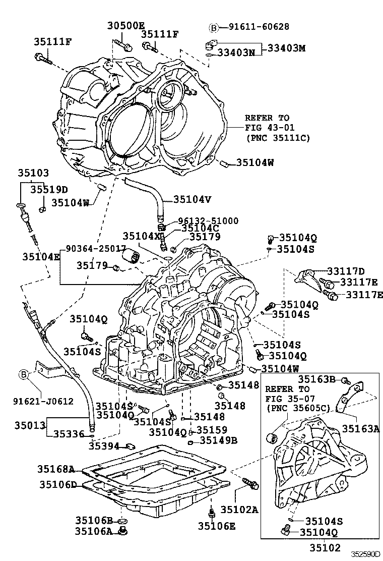  ESTIMA T L |  TRANSMISSION CASE OIL PAN ATM