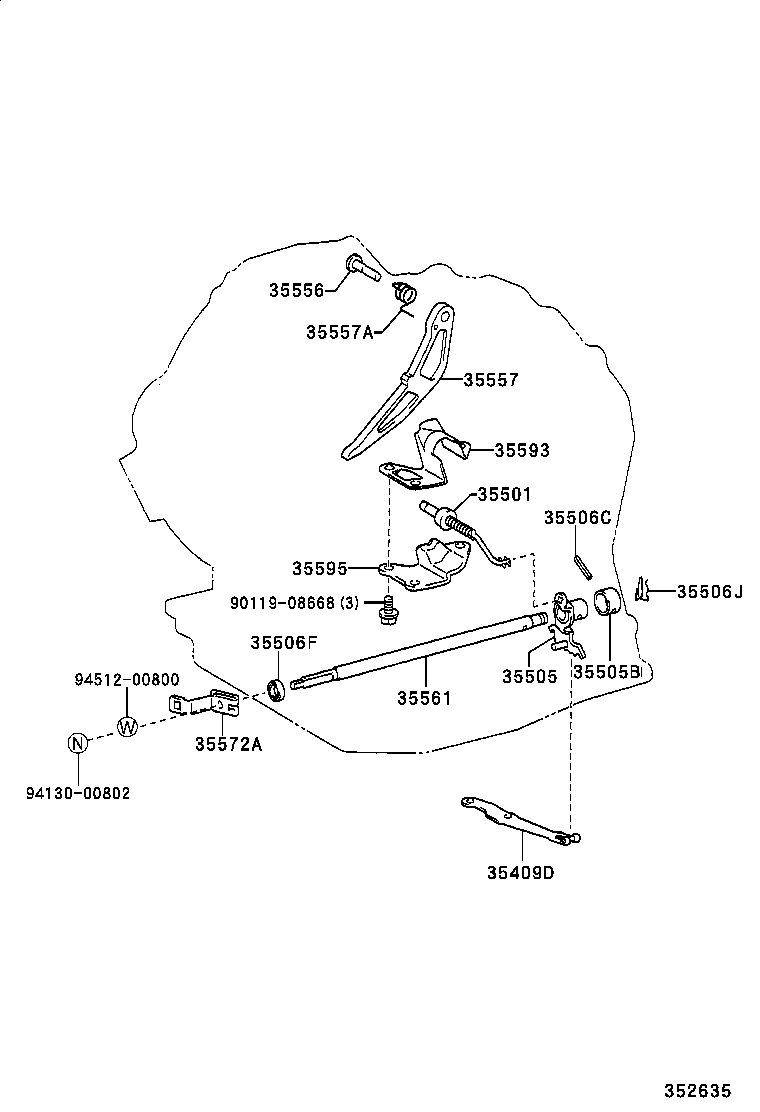  VISTA VISTA ARDEO |  THROTTLE LINK VALVE LEVER ATM