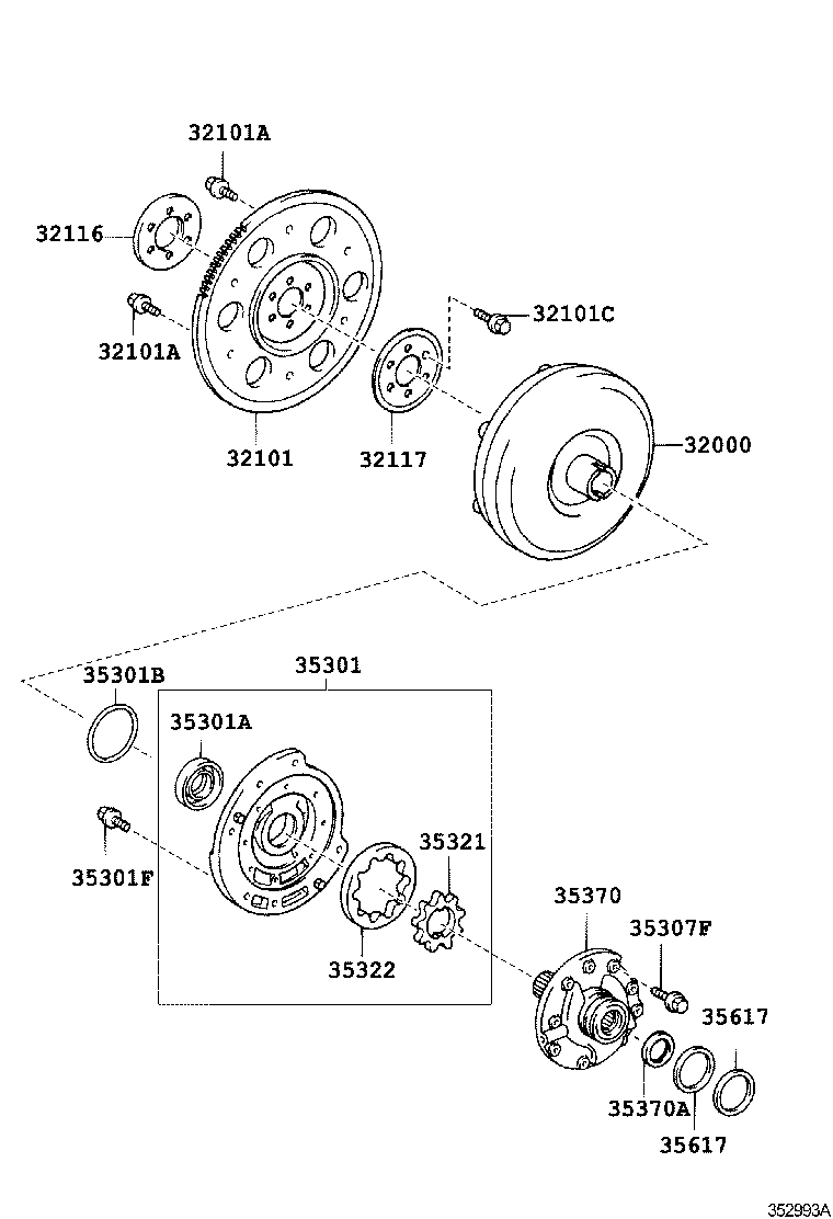  VITZ |  TORQUE CONVERTER FRONT OIL PUMP CHAIN ATM