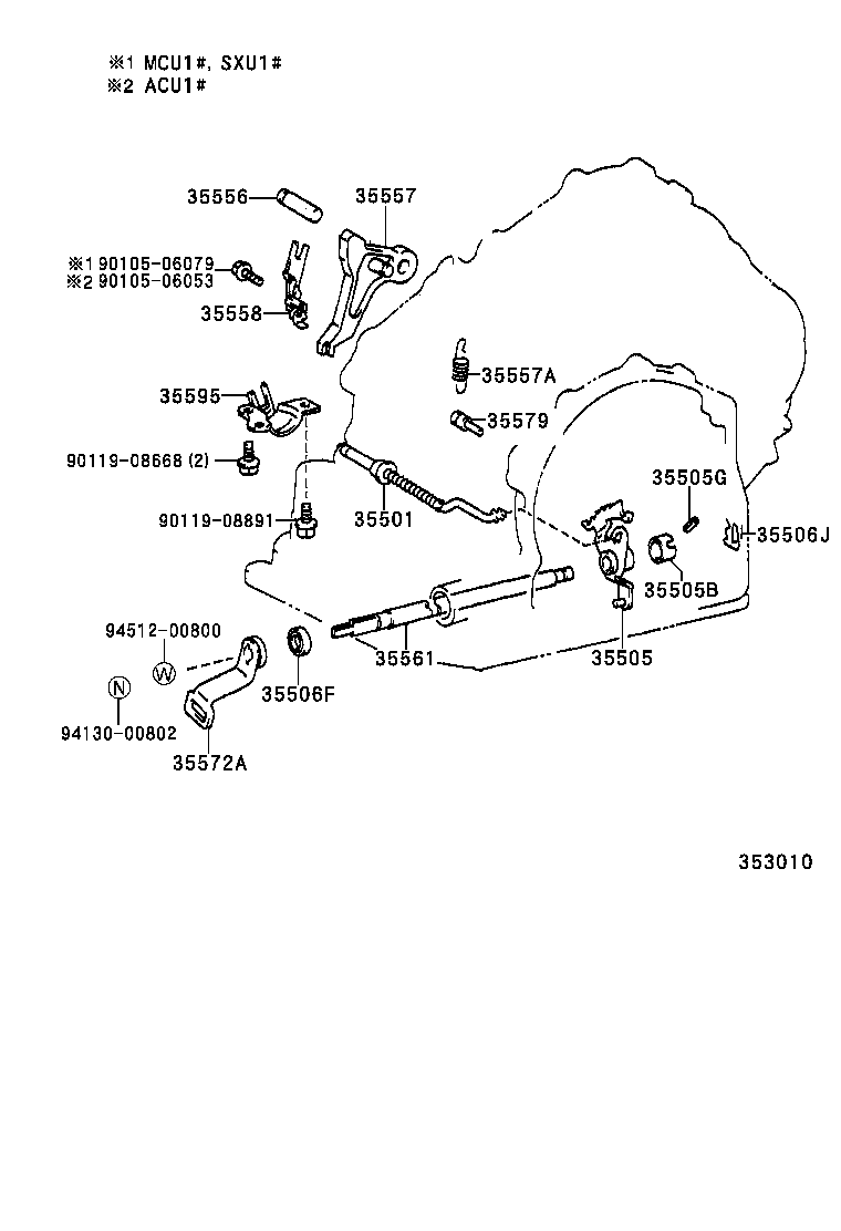  HARRIER |  THROTTLE LINK VALVE LEVER ATM