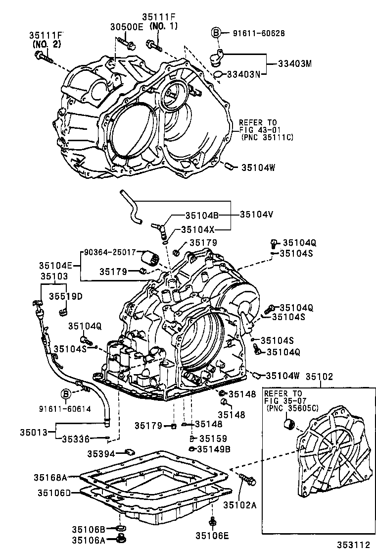  WILL VS |  TRANSMISSION CASE OIL PAN ATM
