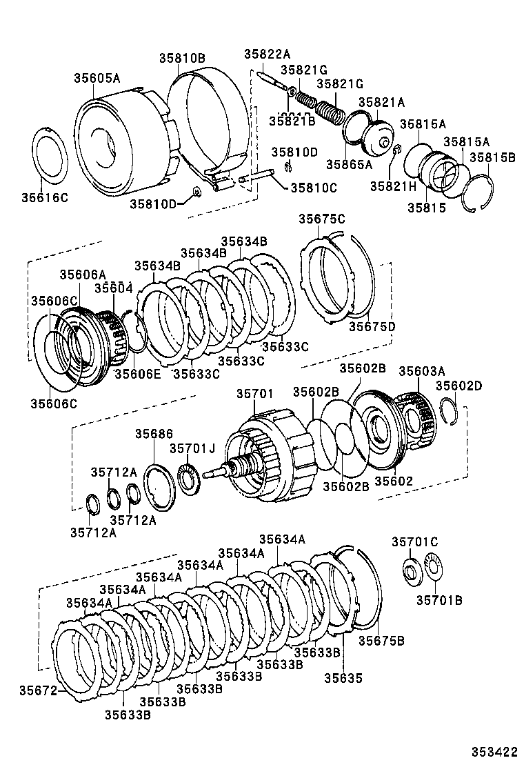 HILUX | BRAKE BAND MULTIPLE DISC CLUTCH ATM