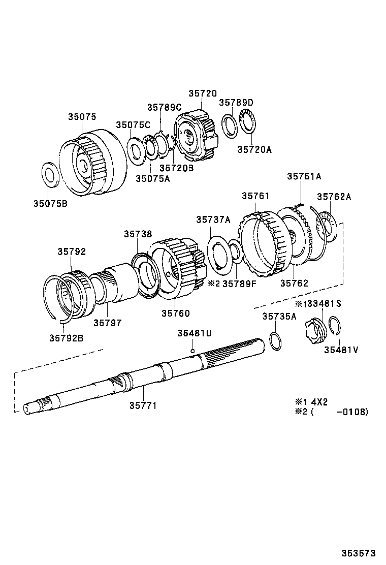 HIACE REGIUSACE | PLANETARY GEAR REVERSE PISTON COUNTER GEAR ATM