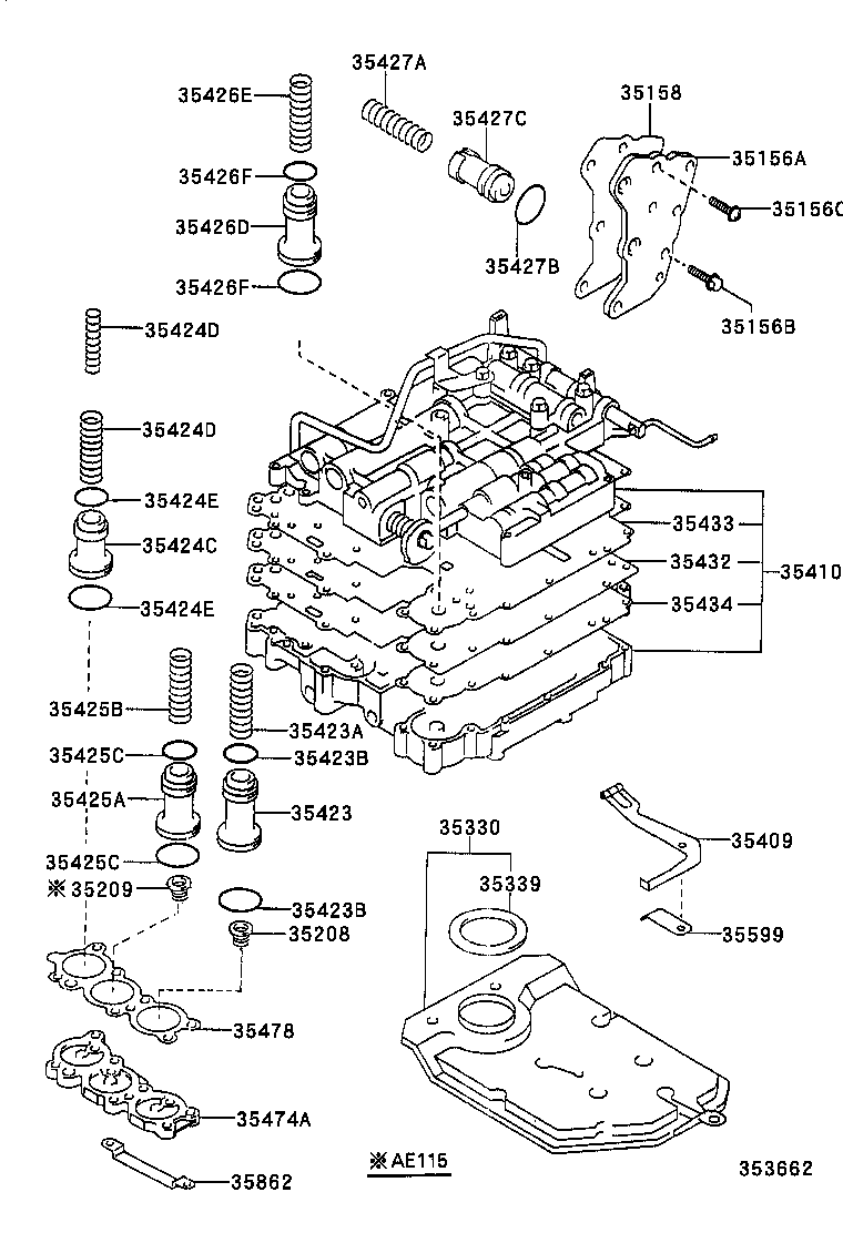  SPRINTER CARIB |  VALVE BODY OIL STRAINER ATM
