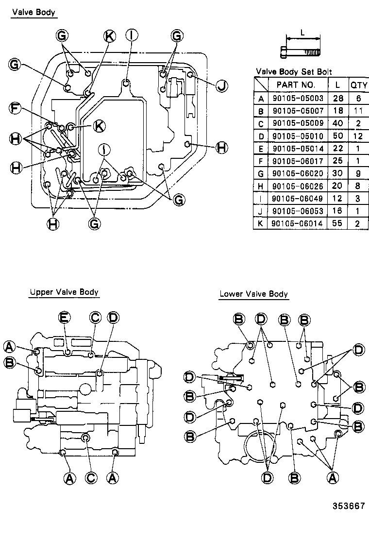  SPRINTER CARIB |  VALVE BODY OIL STRAINER ATM