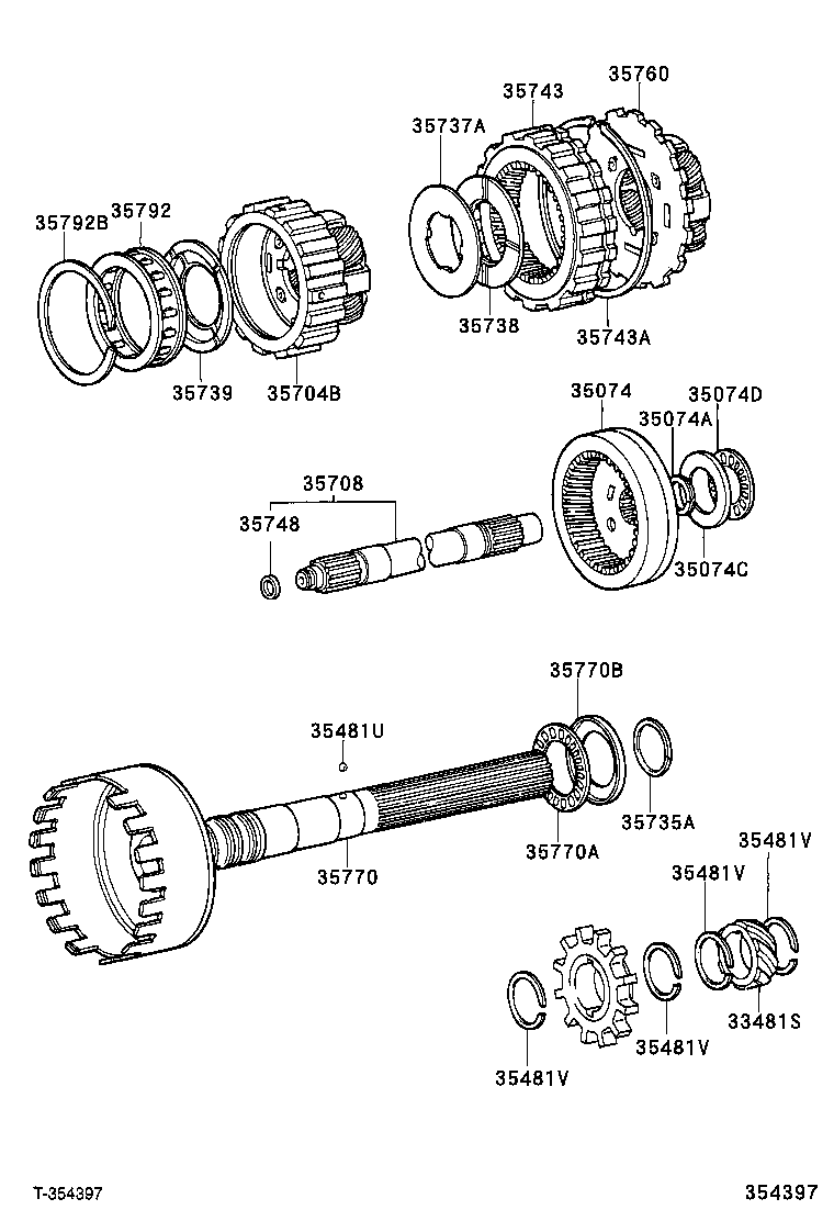 HIACE REGIUSACE | PLANETARY GEAR REVERSE PISTON COUNTER GEAR ATM