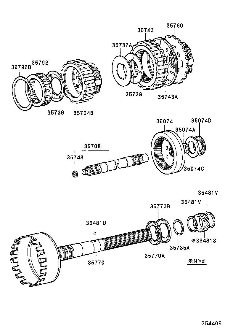  HIACE REGIUSACE |  PLANETARY GEAR REVERSE PISTON COUNTER GEAR ATM