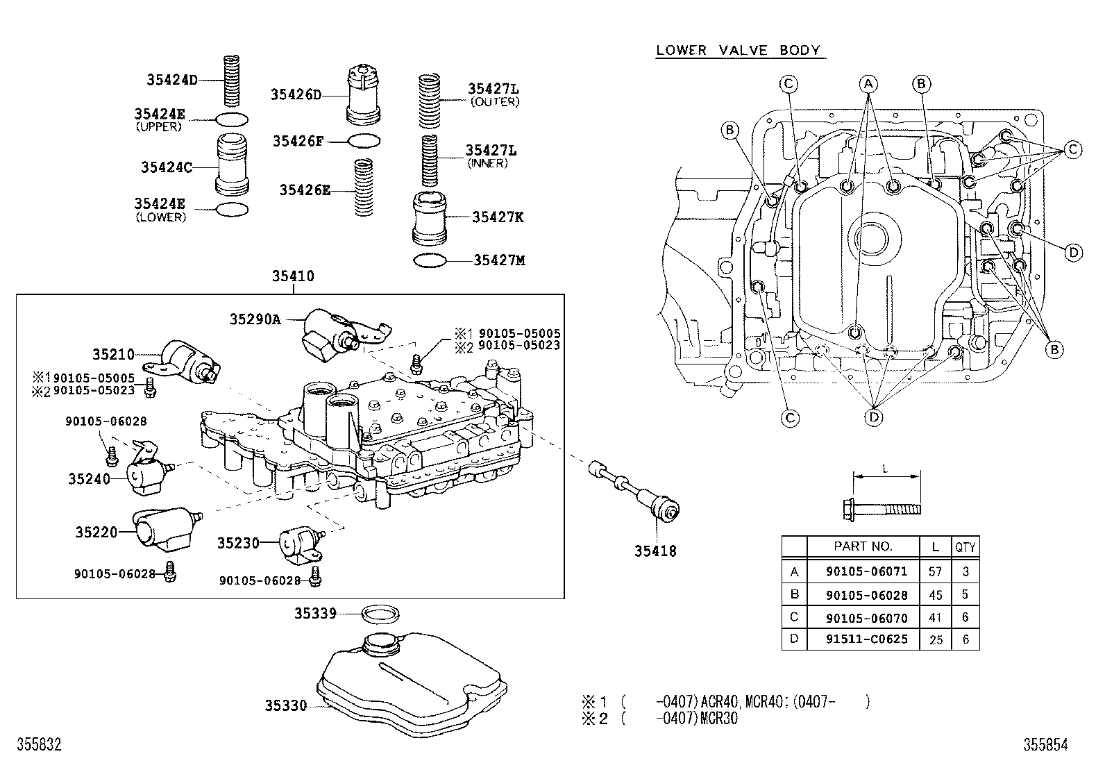 ESTIMA T L |  VALVE BODY OIL STRAINER ATM