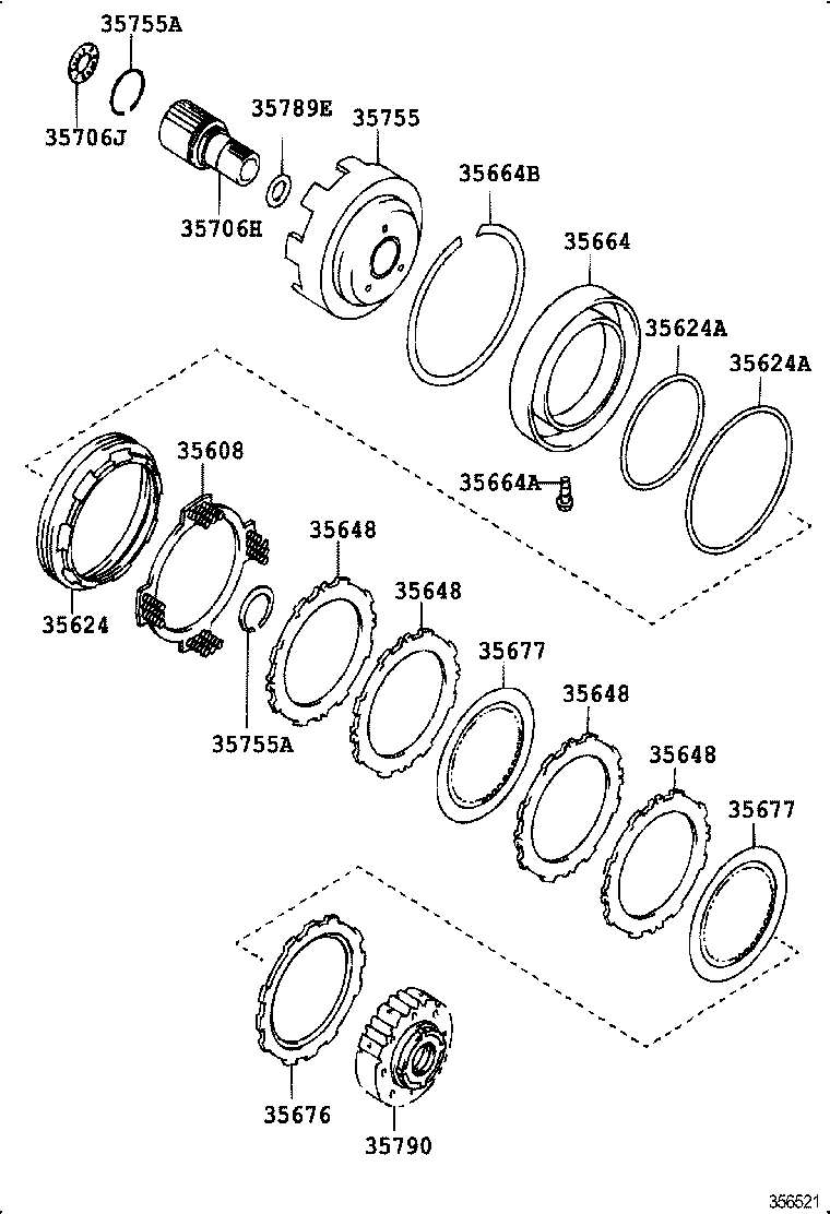  CALDINA |  CENTER SUPPORT PLANETARY SUN GEAR ATM