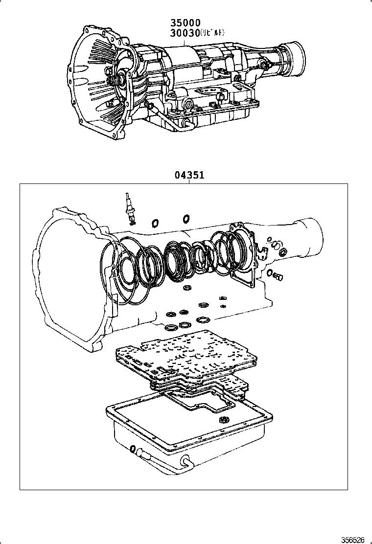 CROWN | TRANSAXLE OR TRANSMISSION ASSY GASKET KIT ATM