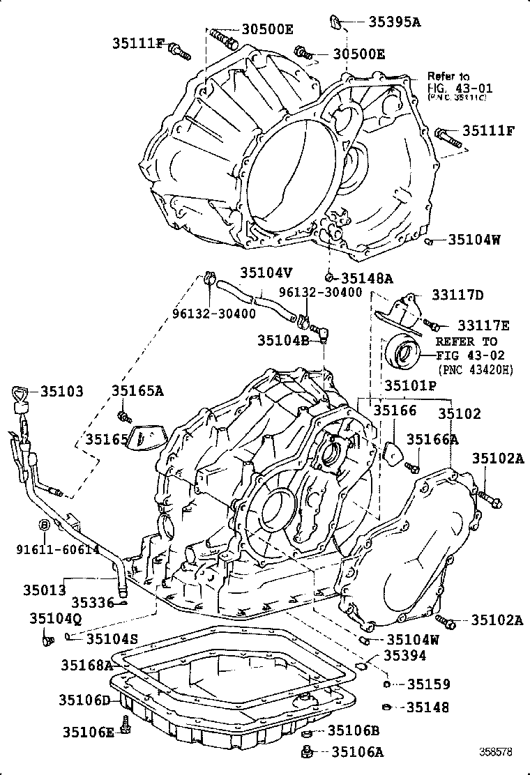  LVN CRE TRN MRN |  TRANSMISSION CASE OIL PAN ATM