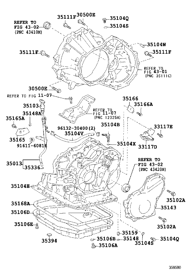  LVN CRE TRN MRN |  TRANSMISSION CASE OIL PAN ATM