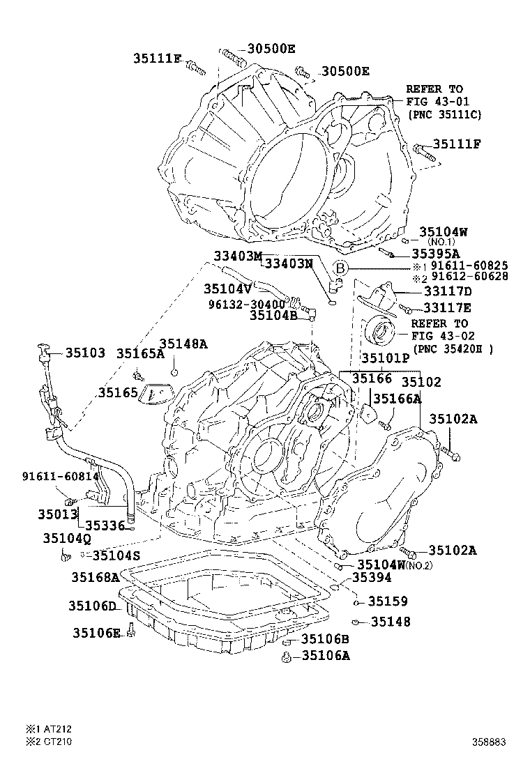 CARINA FF | TRANSMISSION CASE OIL PAN ATM