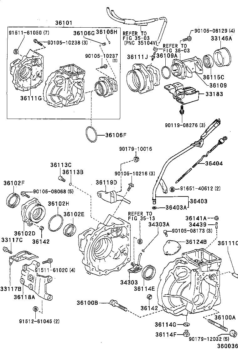  CARINA ED |  TRANSFER CASE EXTENSION HOUSING