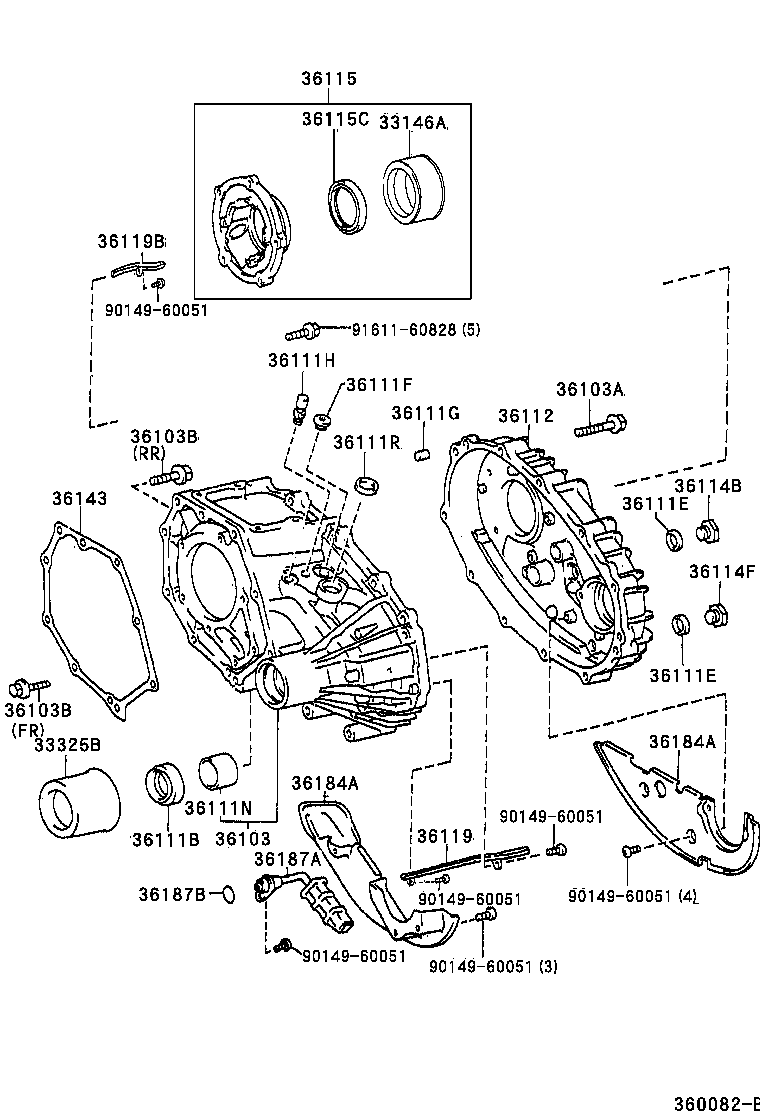  REGIUS TOURING HIACE |  TRANSFER CASE EXTENSION HOUSING