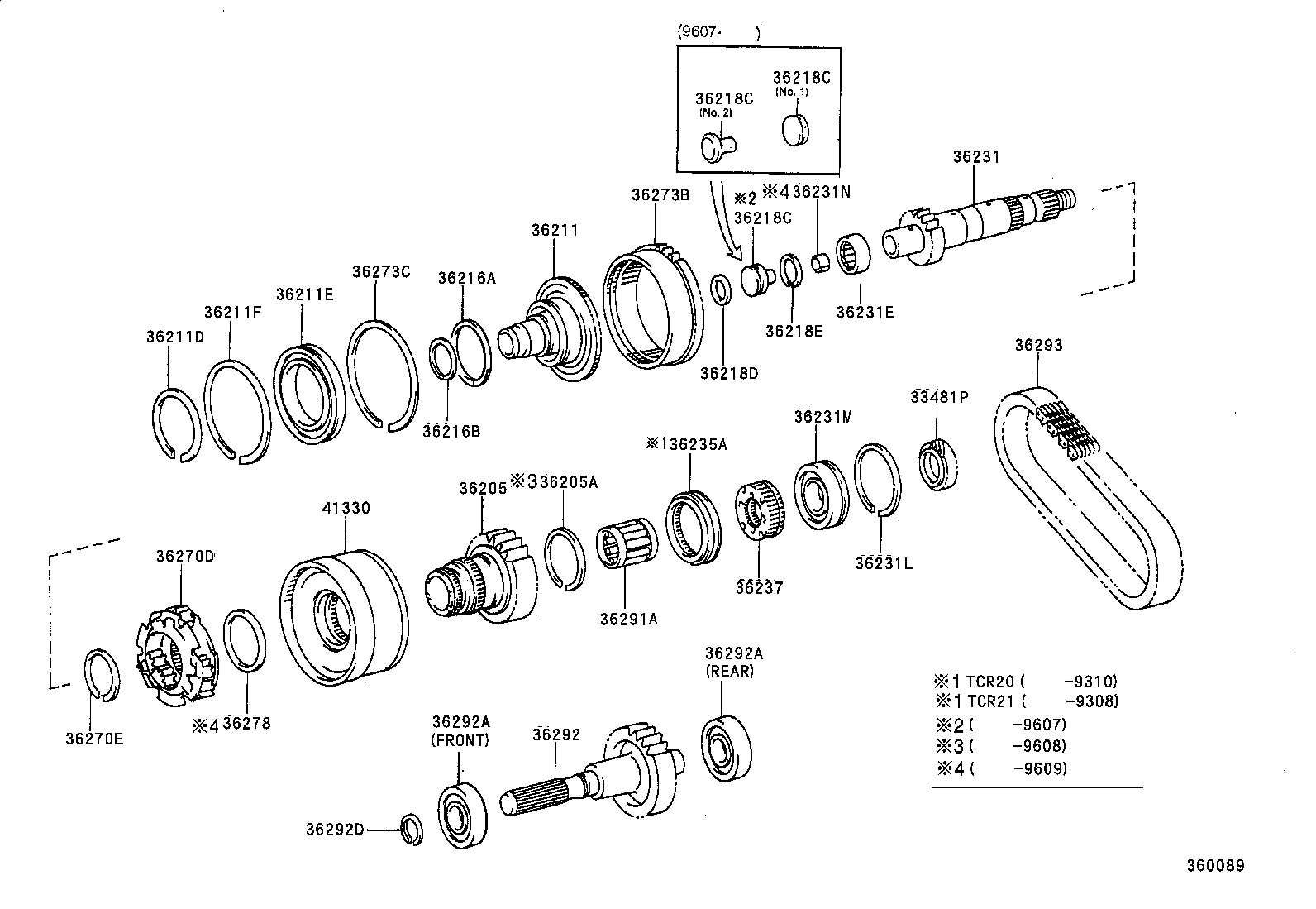  ESTIMA |  TRANSFER GEAR
