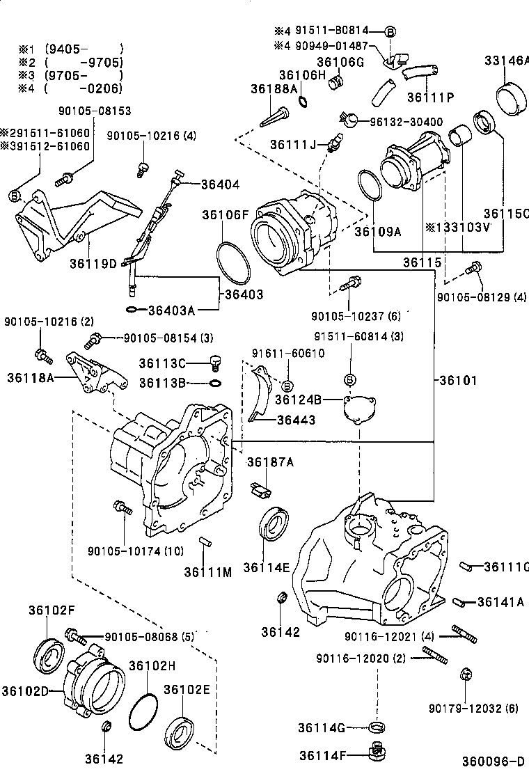  SPRINTER |  TRANSFER CASE EXTENSION HOUSING