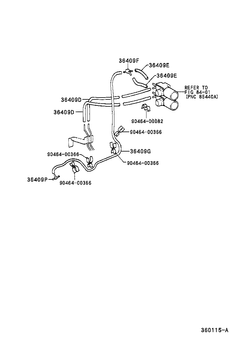  LAND CRUISER S T H T |  TRANSFER VACUUM PIPING