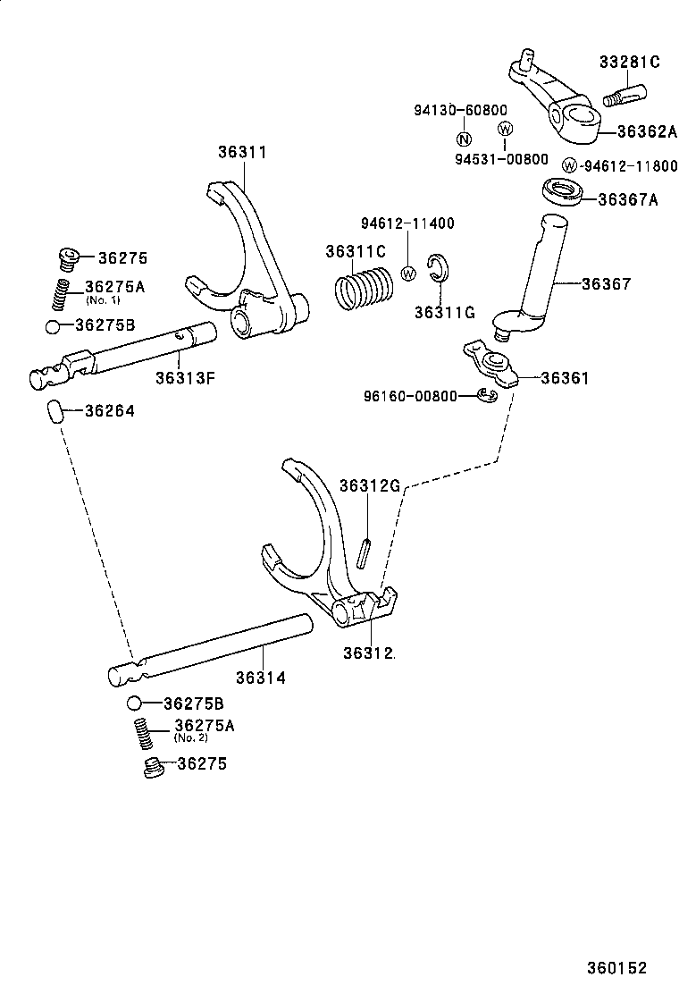  QUICK DELIVERY |  TRANSFER LEVER SHIFT ROD