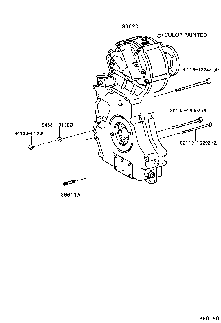  DYNA 200 TOYOACE G25 |  POWER TAKE OFF CASE GEAR