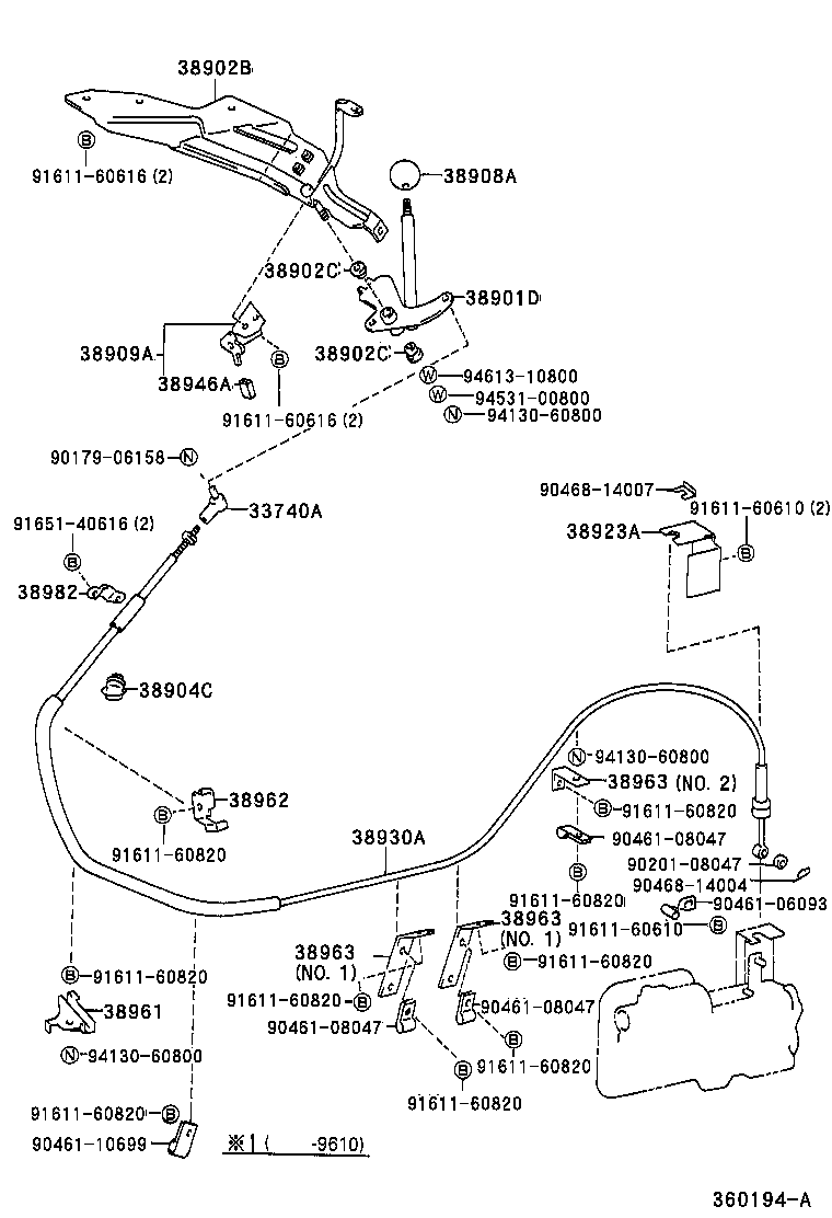  DYNA 200 TOYOACE G25 |  POWER TAKE OFF LEVER LINK