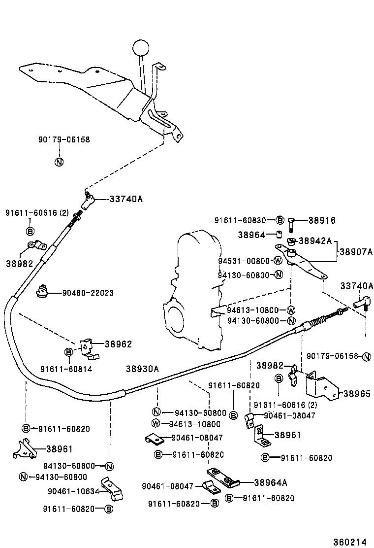  DYNA 200 TOYOACE G25 |  POWER TAKE OFF LEVER LINK