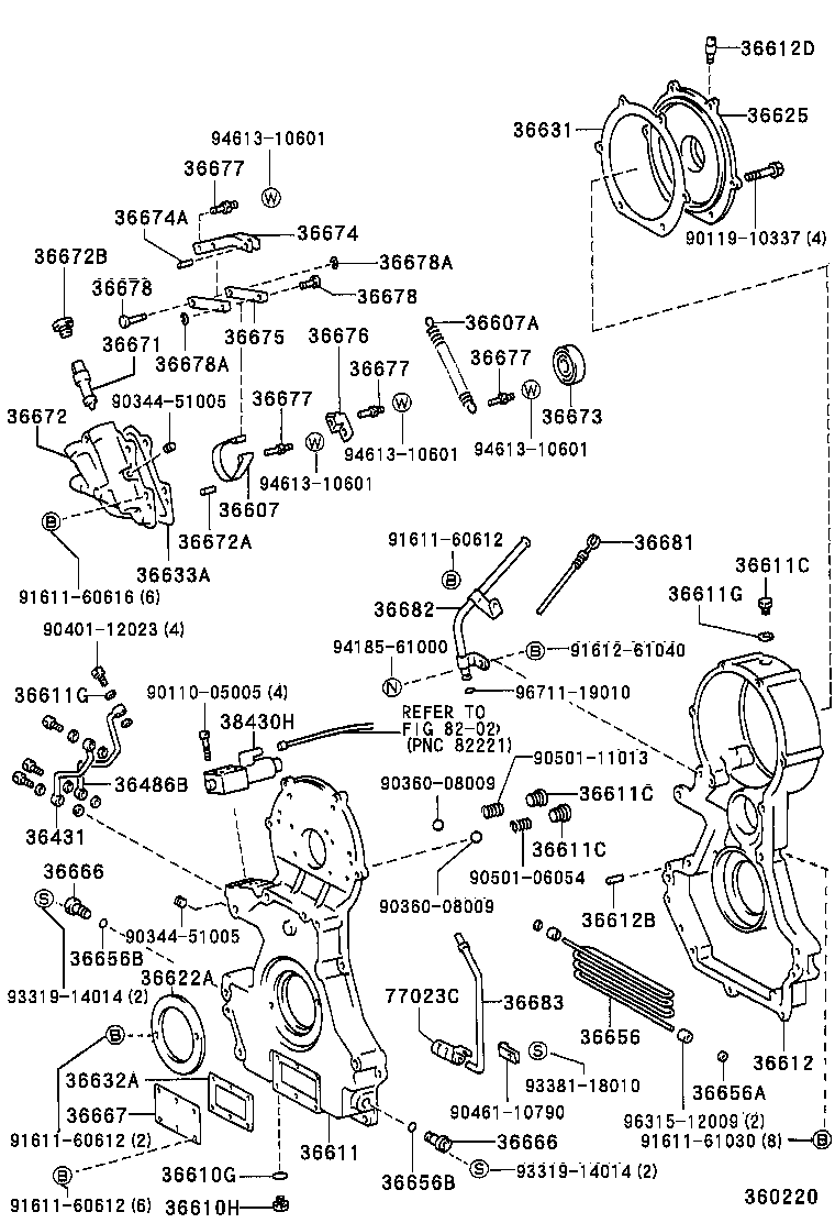  DYNA 200 TOYOACE G25 |  POWER TAKE OFF CASE GEAR