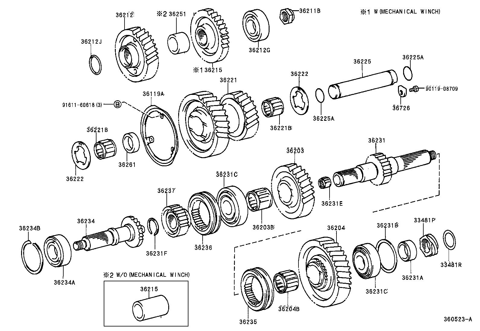  LAND CRUISER S T H T |  TRANSFER GEAR