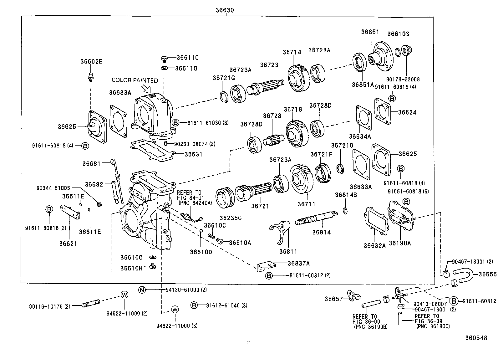  DYNA 200 TOYOACE G25 |  POWER TAKE OFF CASE GEAR