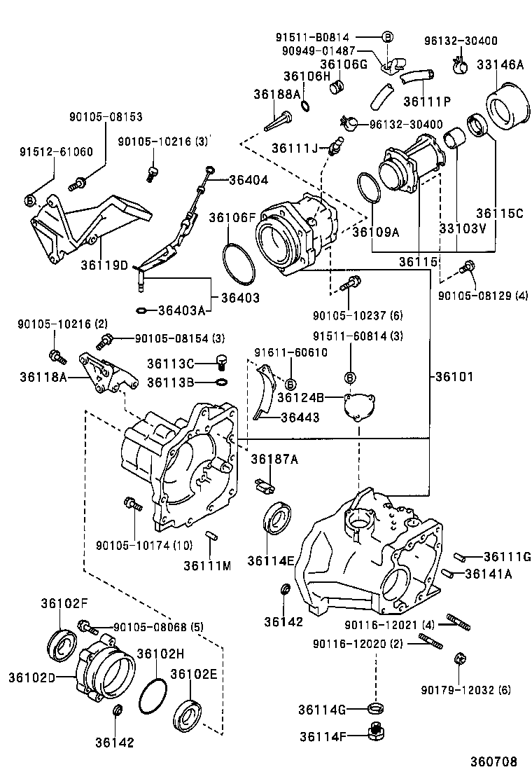  SPRINTER CARIB |  TRANSFER CASE EXTENSION HOUSING