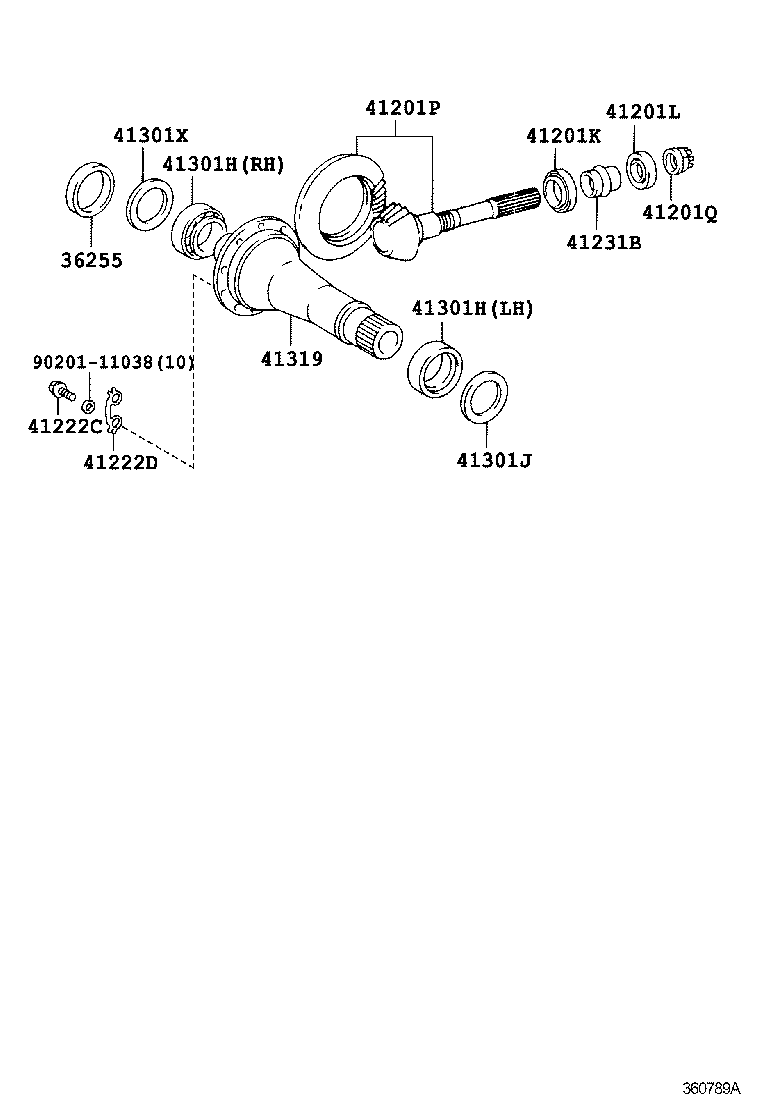  ESTIMA T L |  TRANSFER GEAR