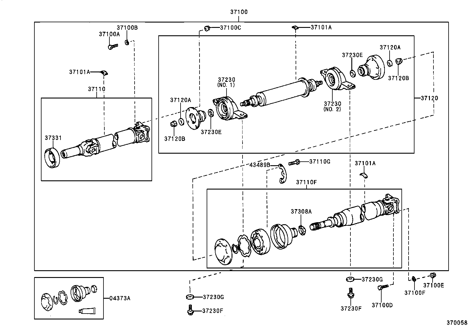  HARRIER |  PROPELLER SHAFT UNIVERSAL JOINT