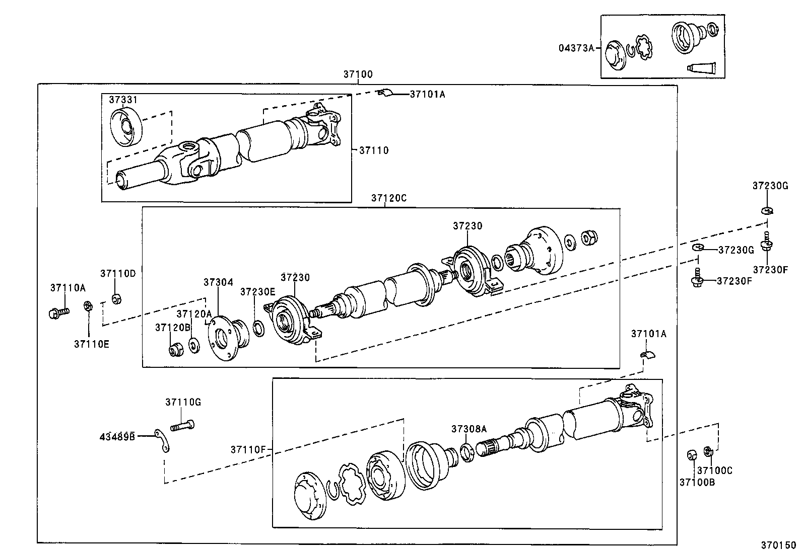 ESTIMA T L |  PROPELLER SHAFT UNIVERSAL JOINT