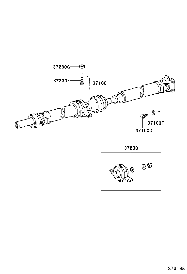  WILL VS |  PROPELLER SHAFT UNIVERSAL JOINT