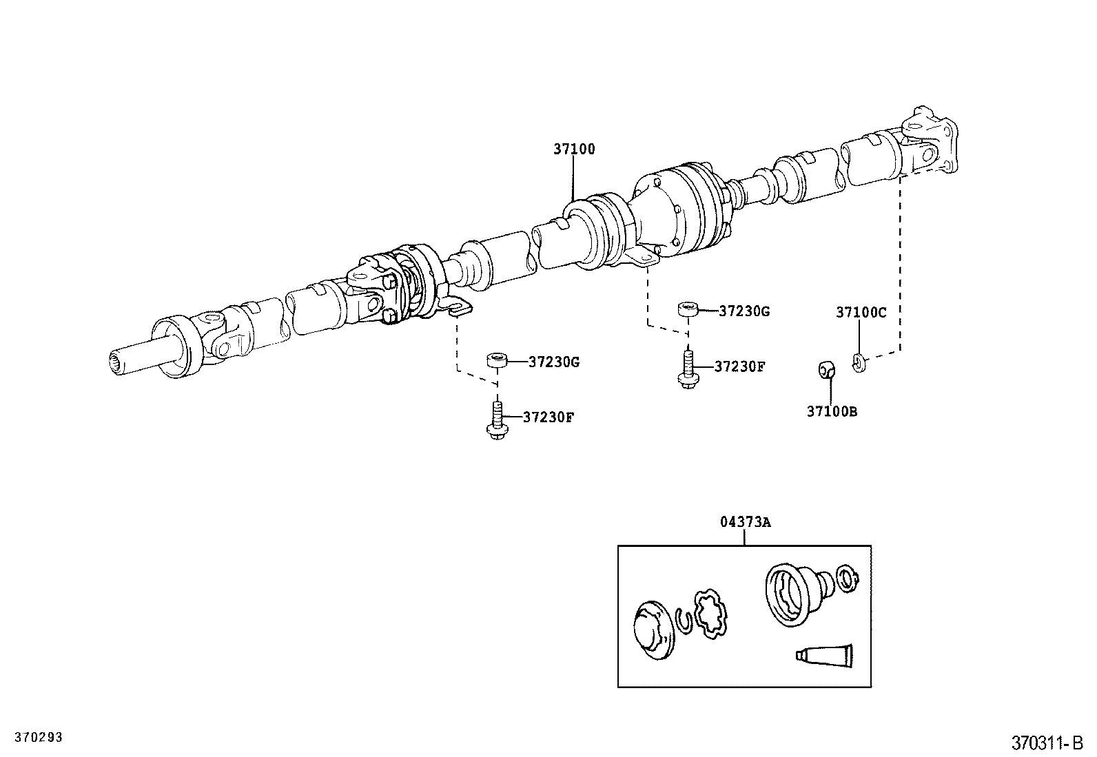  ESTIMA T L |  PROPELLER SHAFT UNIVERSAL JOINT
